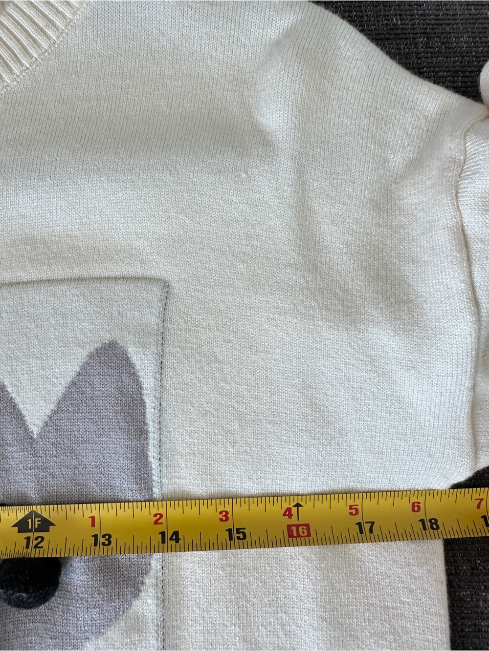 Cute Cat Knit Sweater Women Cream Crewneck Cozy Soft Minimalist Unbranded S - Picture 10 of 12